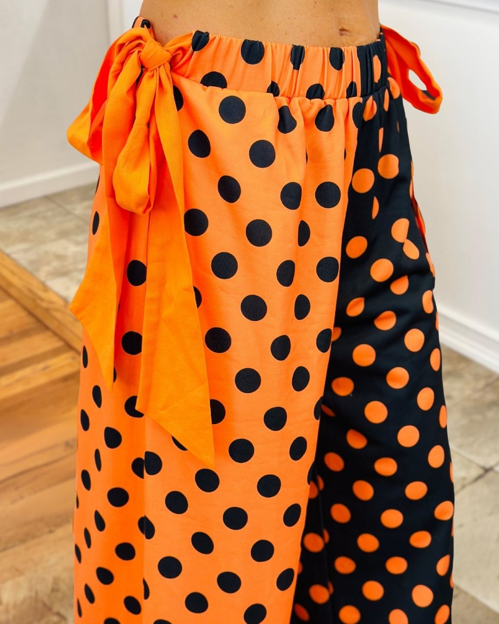 Halloween Contrast-colored Polka Dot Pants