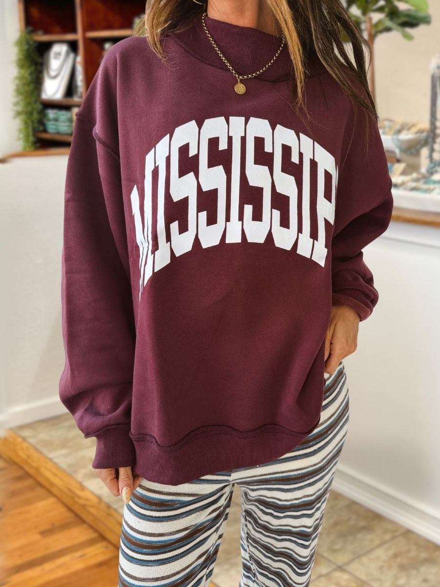 MISSISSIPPI Vintage Game Day Pullover