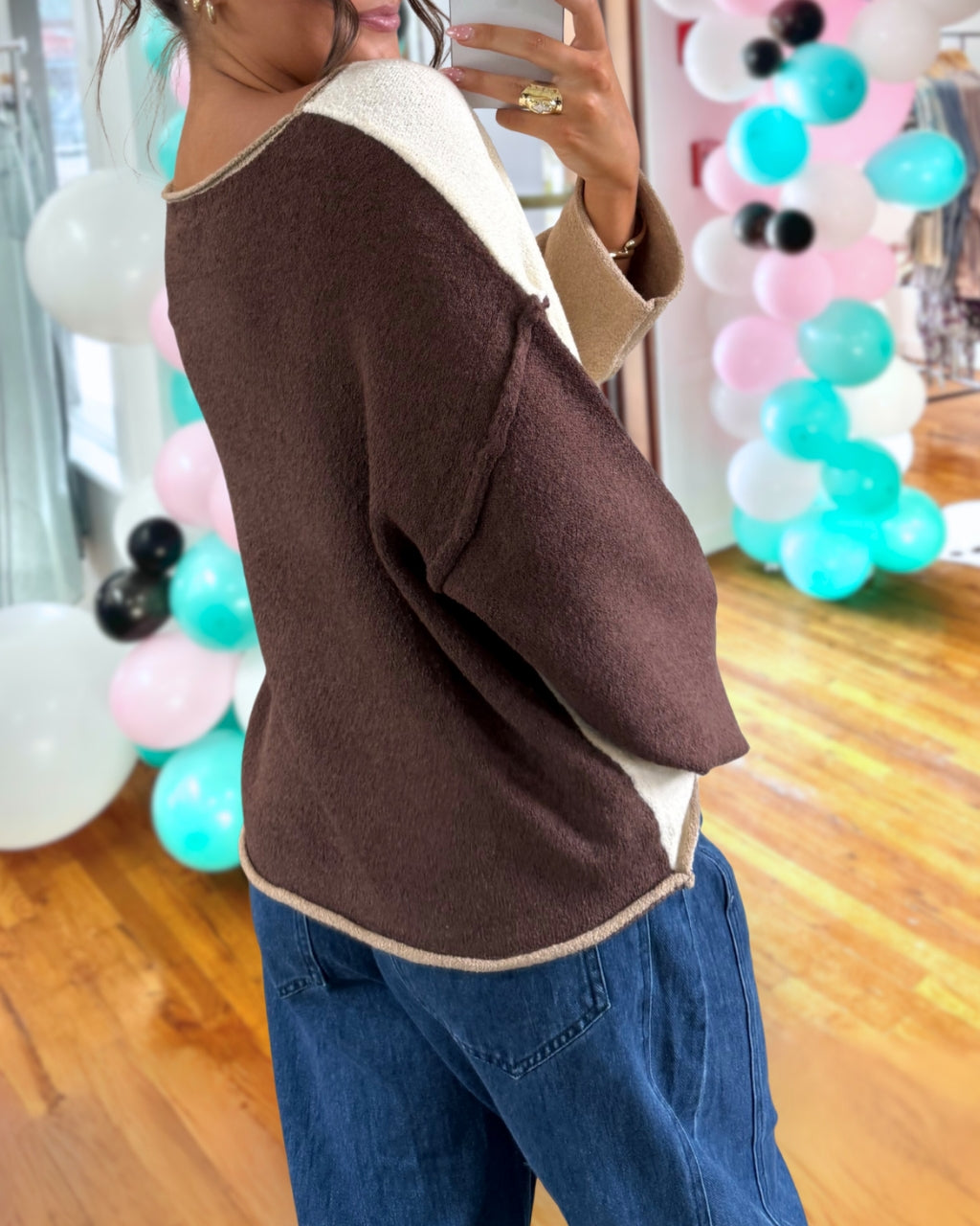 Fashionable Color Blend Pullover