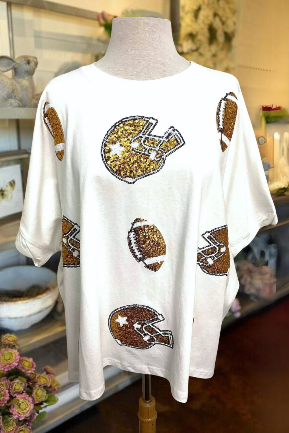 Football Game Sequin Tee