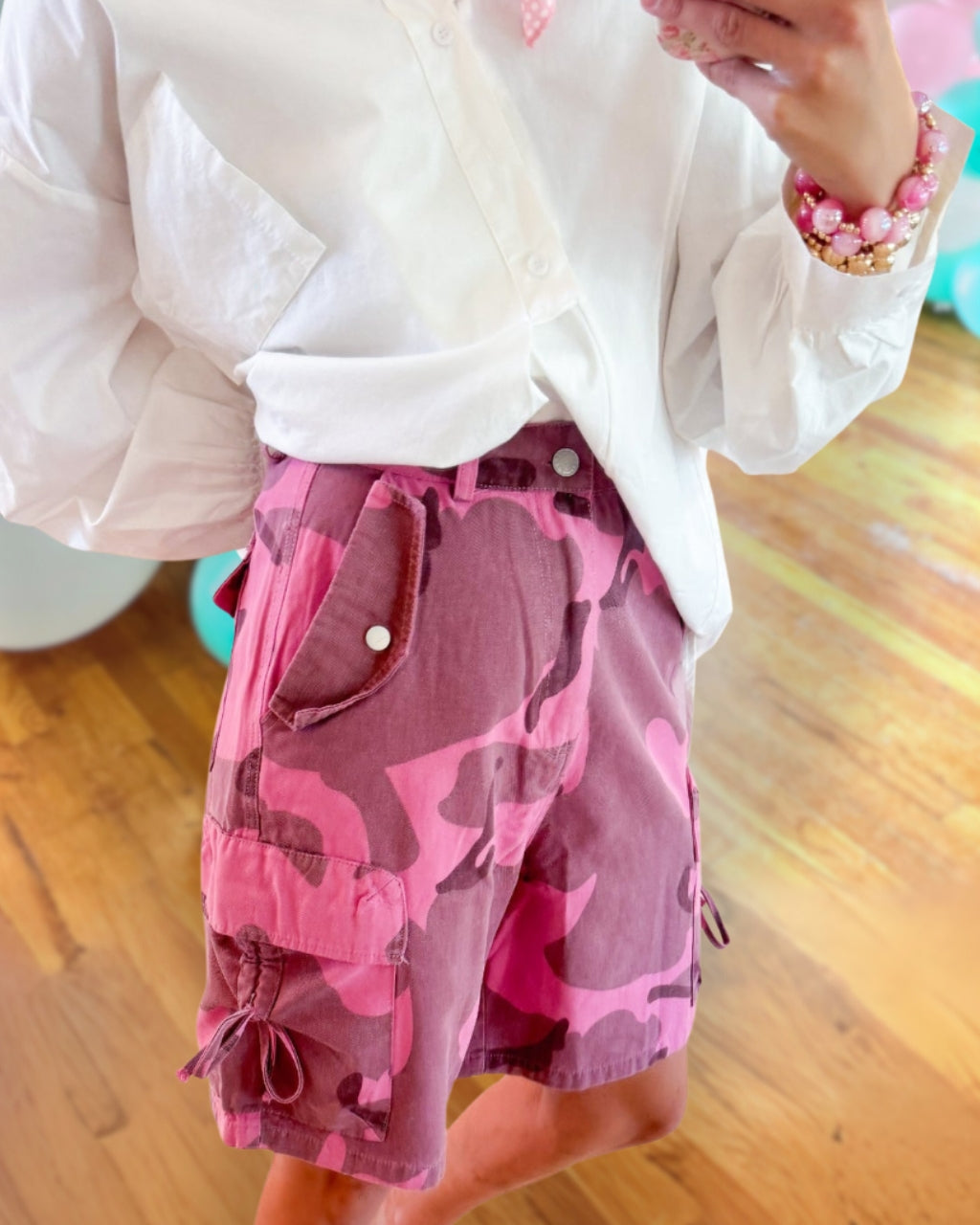 Stylish Camouflage Denim Shorts