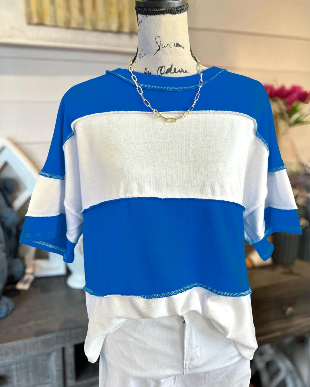 Minimalist Color-blocked T-shirt