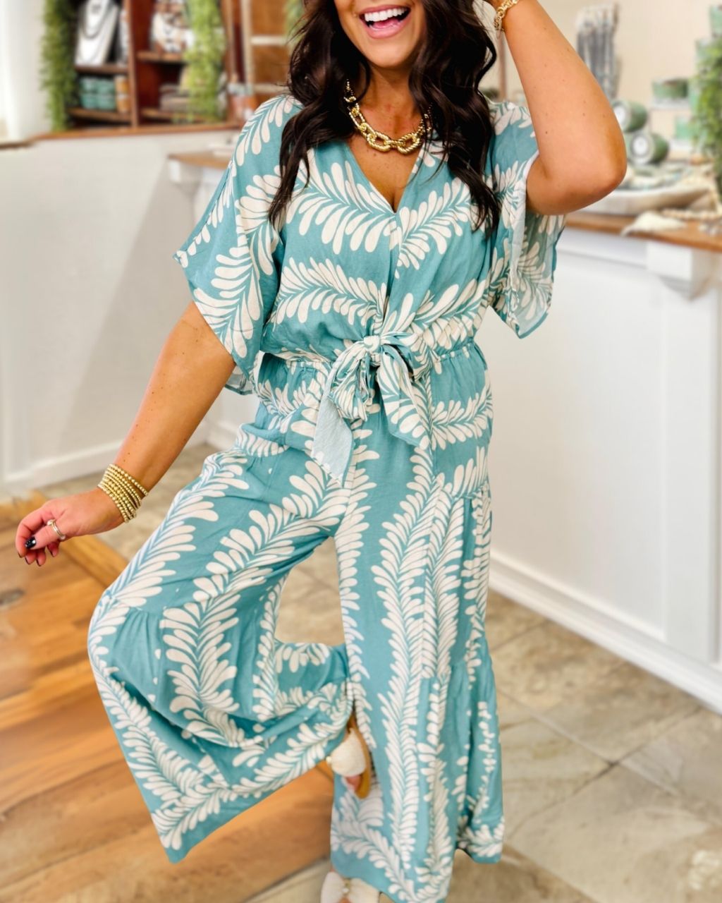 Chic Palm Leaf Set