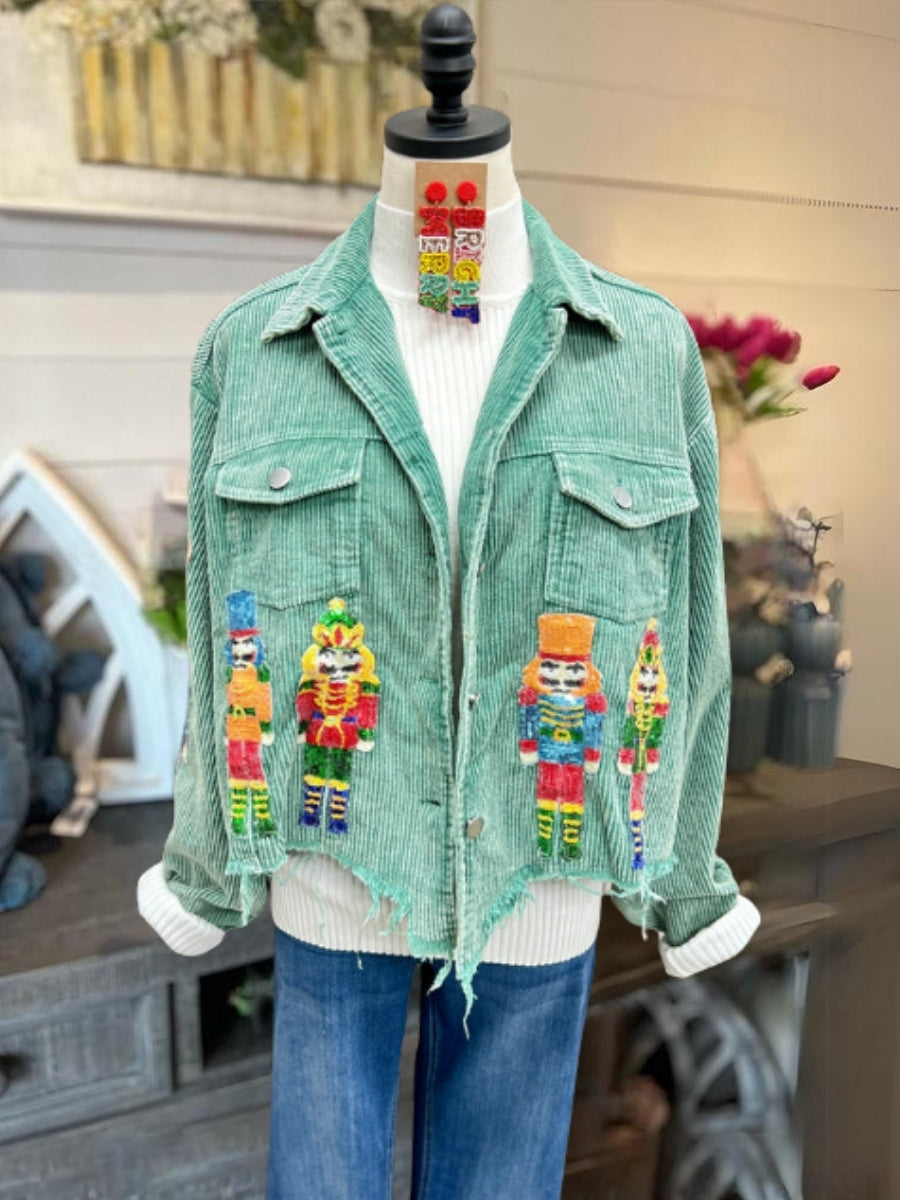 Nutcracker Frayed Sequin Jacket