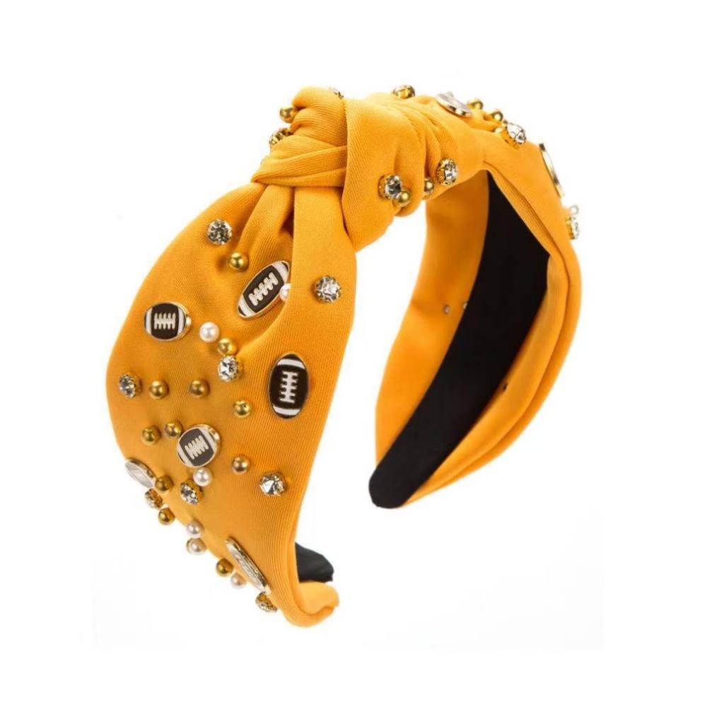Football Rhinestone Headband