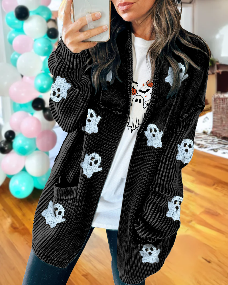 Ghost Sequin Knit Cardigan
