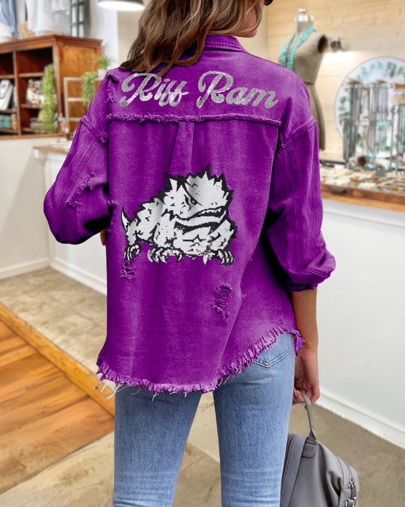 TCU Horned Frogs Sequin Jacket