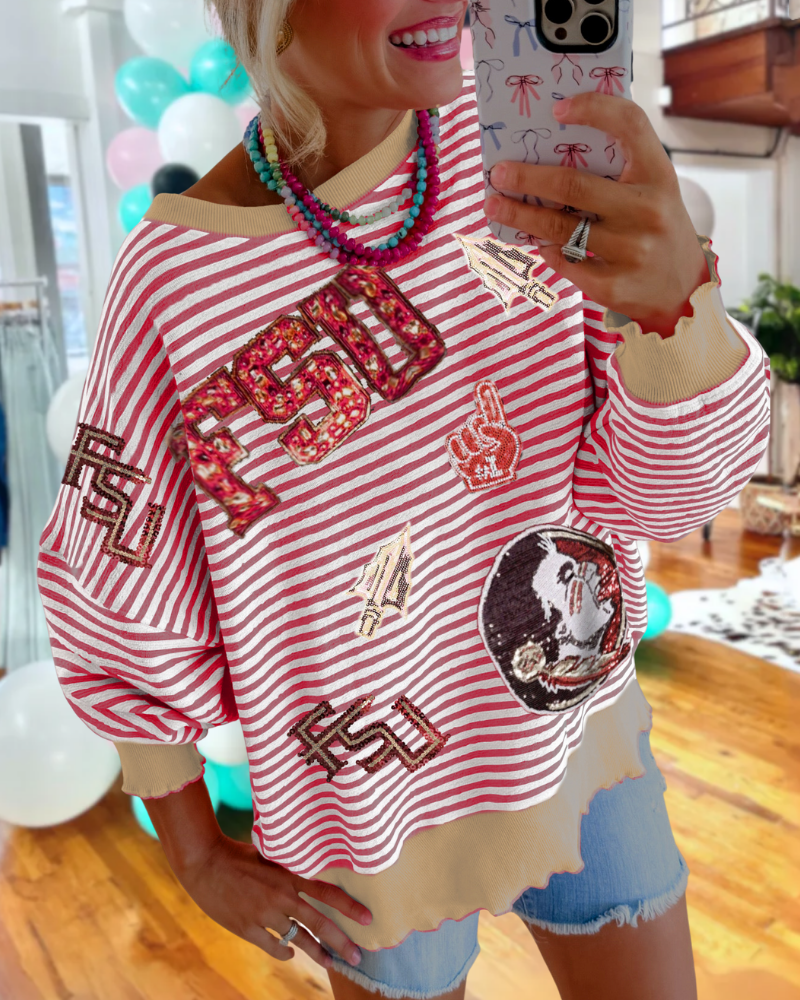 FSU Sequin Seminoles Sweatshirt