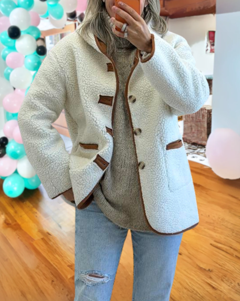 Thick Plush Hooded Jacket