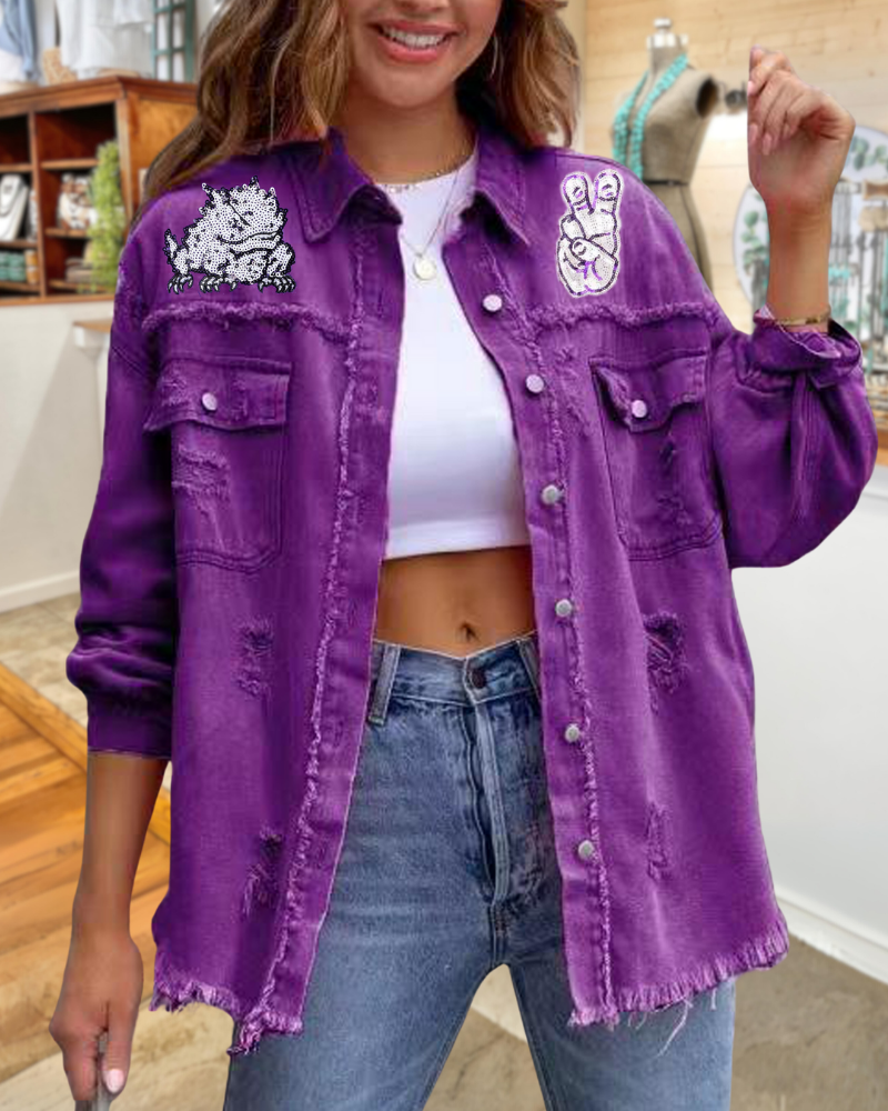 TCU Horned Frogs Sequin Jacket