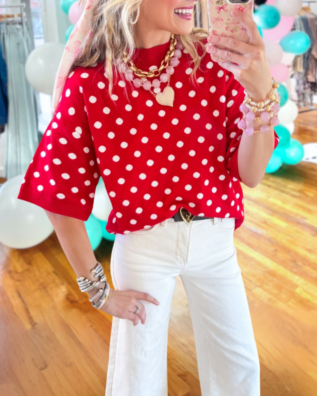 Classic Polka-Dot Top