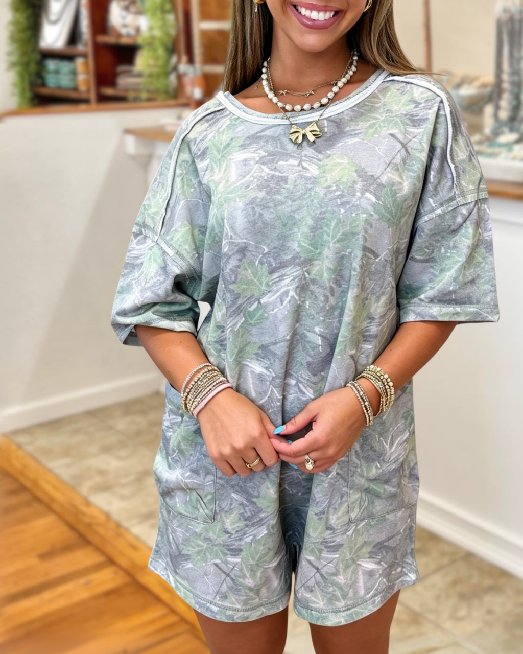 Casual Camouflage Jumpsuit