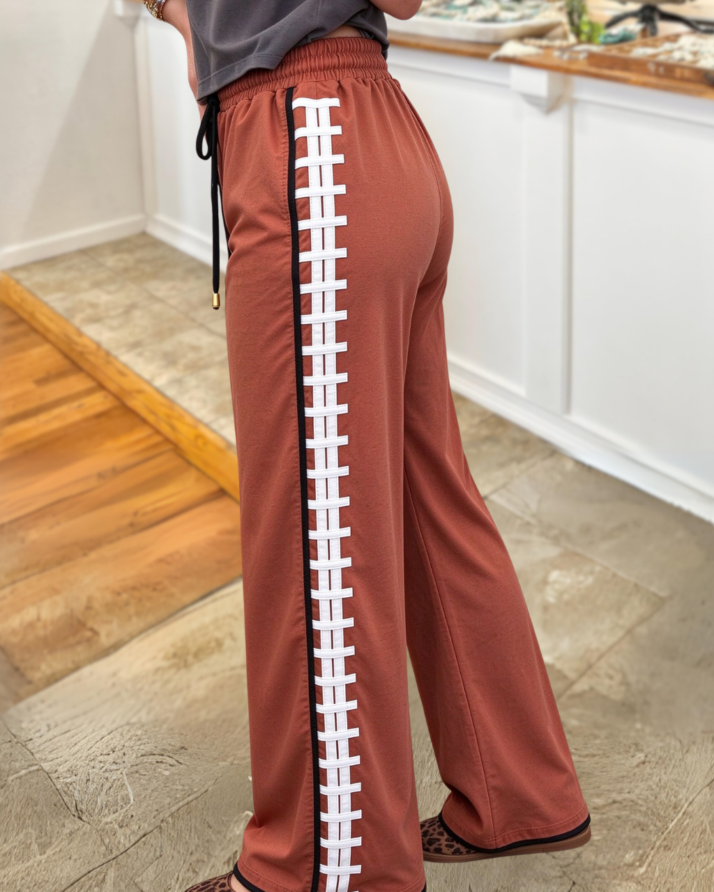 Casual Sports Striped Webbing Pants