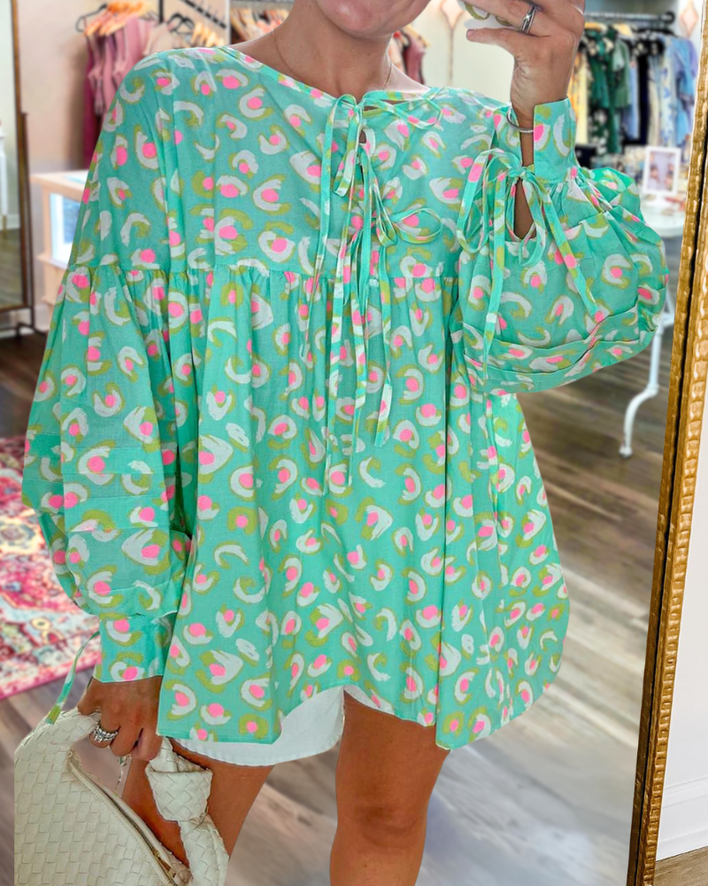 Babydoll Tie Blouse