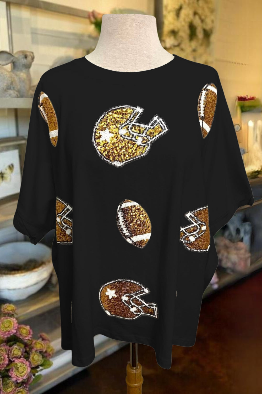 Football Game Sequin Tee