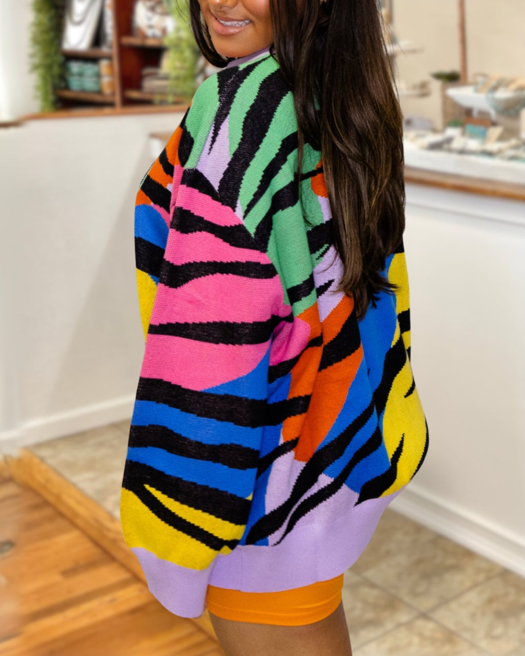 Tiger Sequin Rainbow Sweatshirt