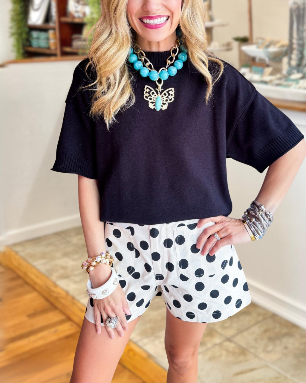 Trendy Polka Dot Shorts