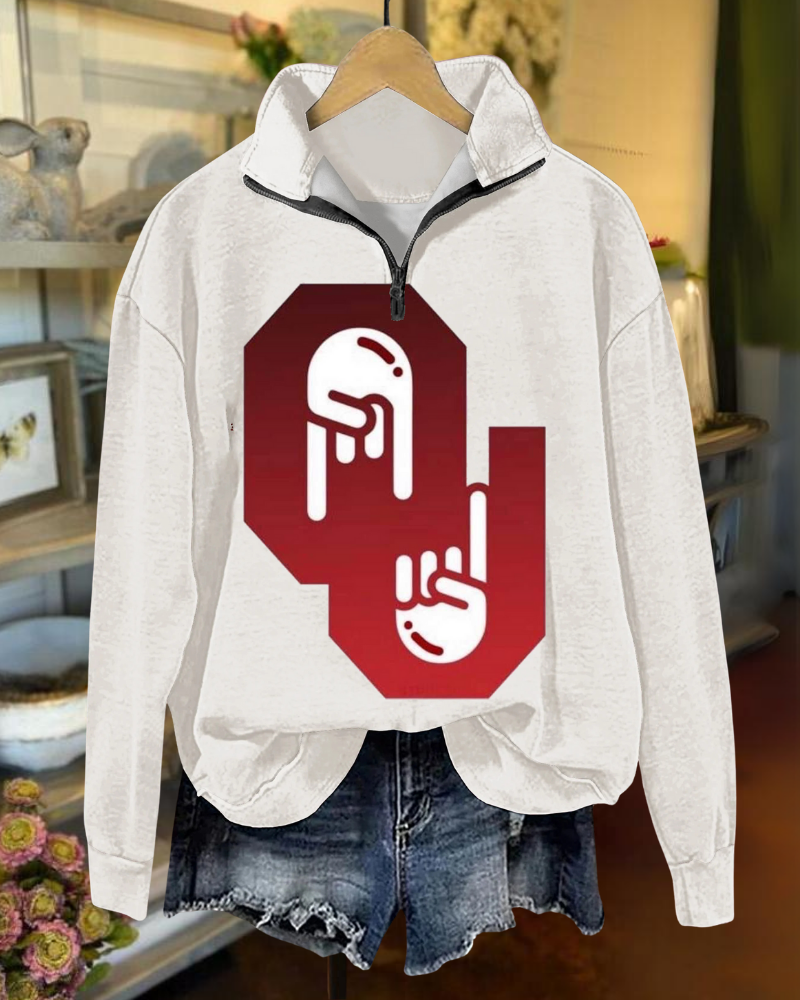 Oklahoma Sooners Half-Zip Pullover