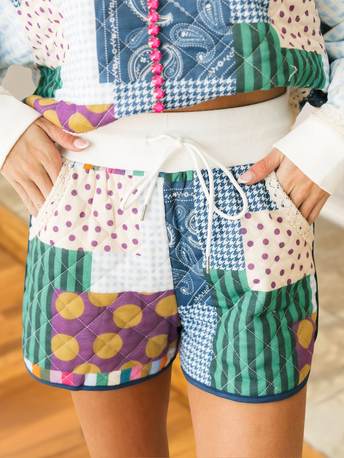 Mixed Pattern Quilted Patchwork Set