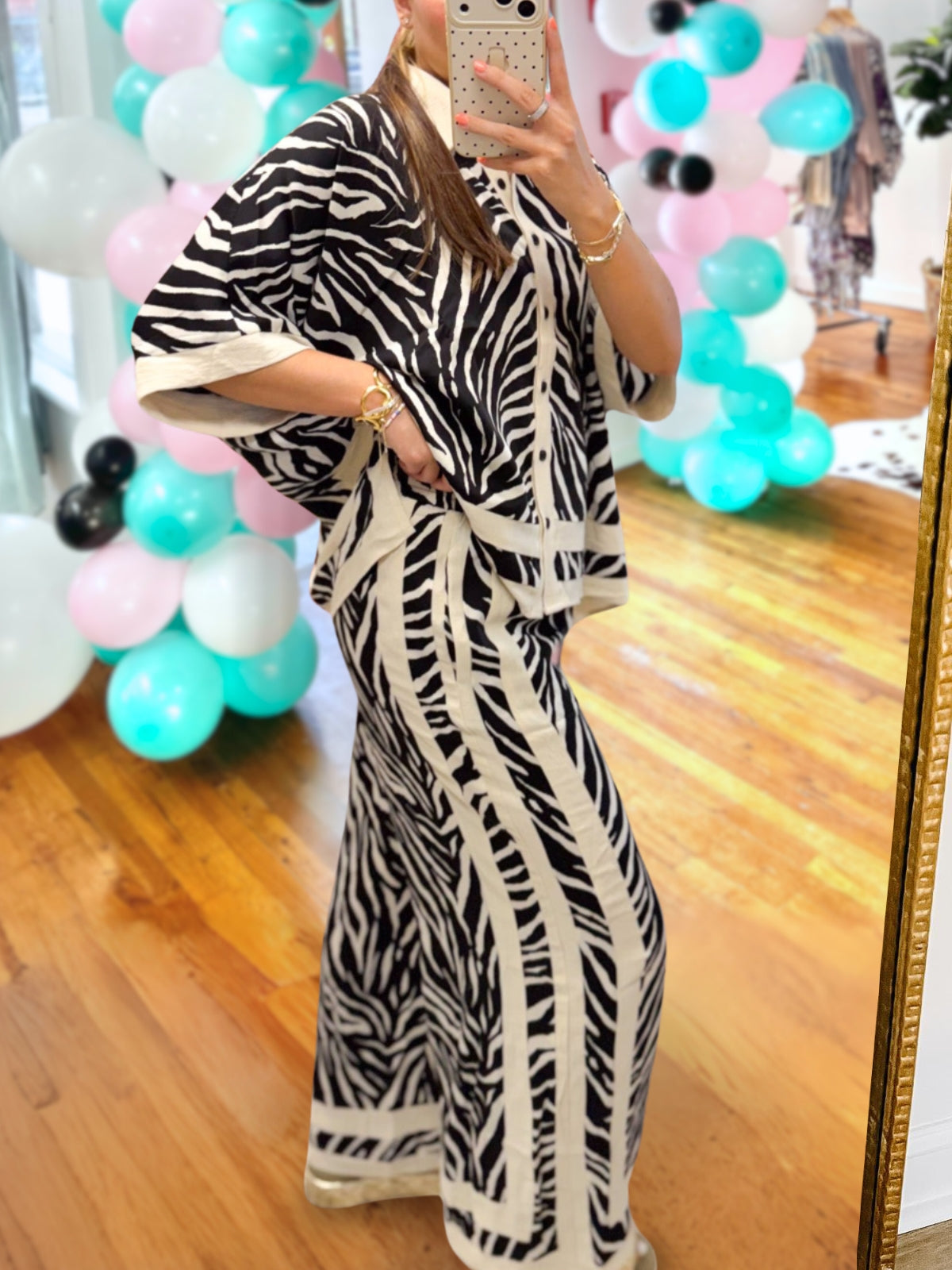 Chic Zebra Print Set