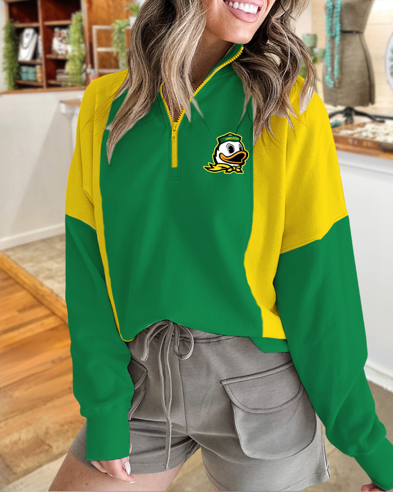 Oregon Ducks Half Zip Sweatshirt