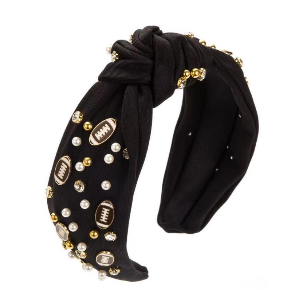 Football Rhinestone Headband