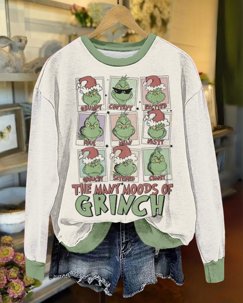 Christmas Grinch's Various Moods Sweatshirt