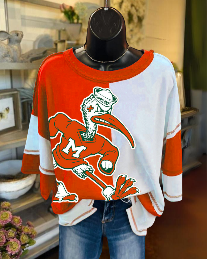 Miami Hurricanes Crewneck T-Shirt