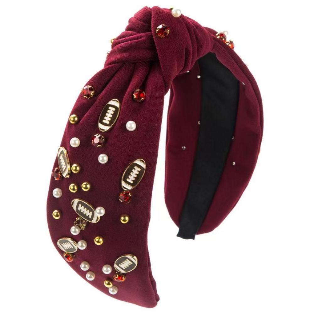 Football Rhinestone Headband