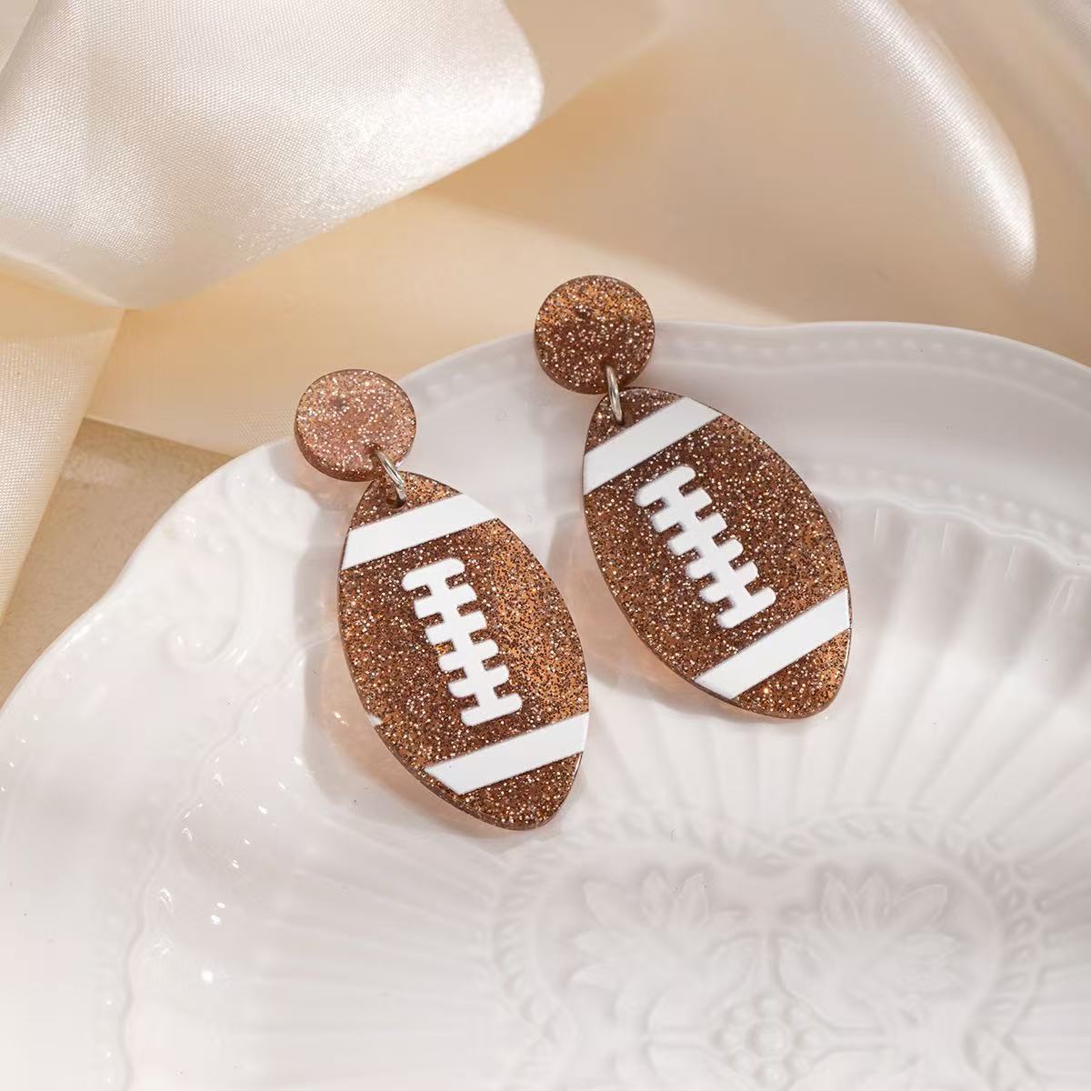 Style For Every Fan Football Earrings