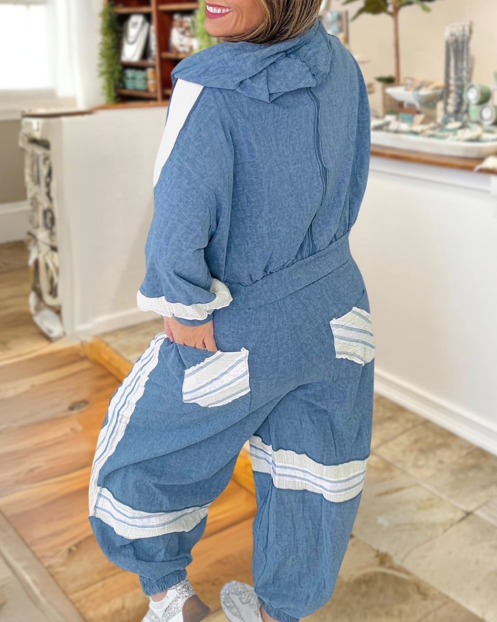 Casual Chic Patchwork Joggers