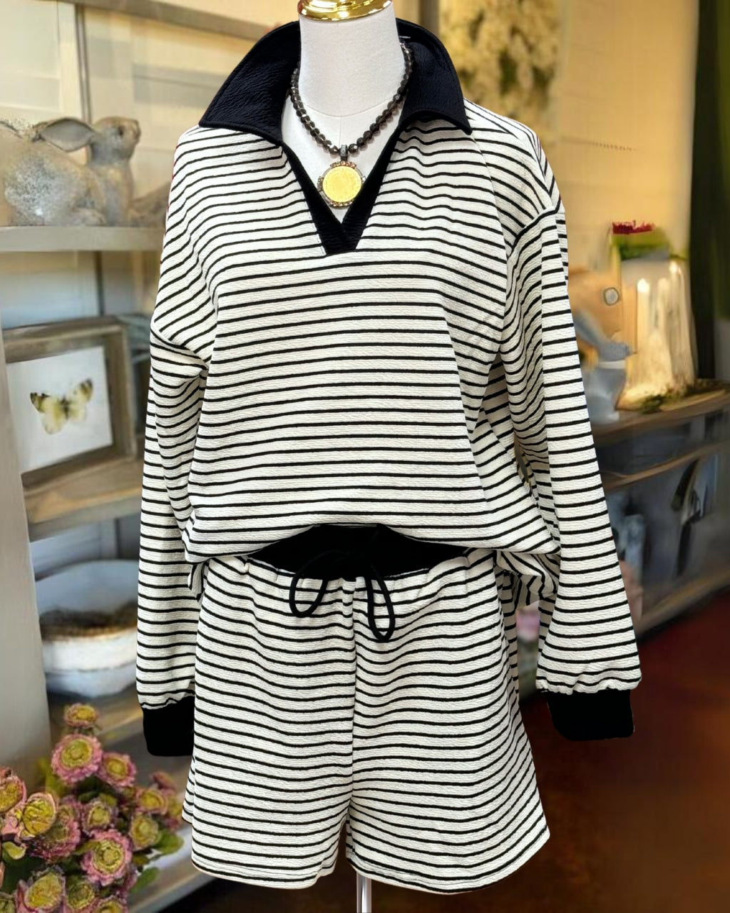 Must Have Striped Polo Set