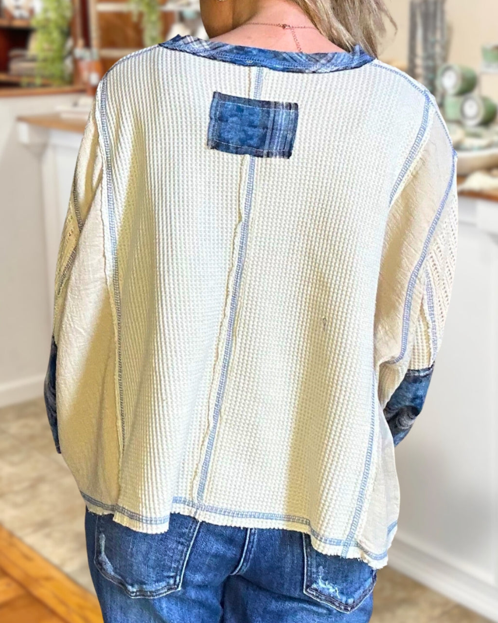 Stylish Flag Waffle Top