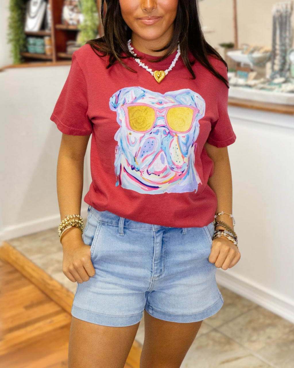 Tailgate Essential Sunglasses Bulldog Tee