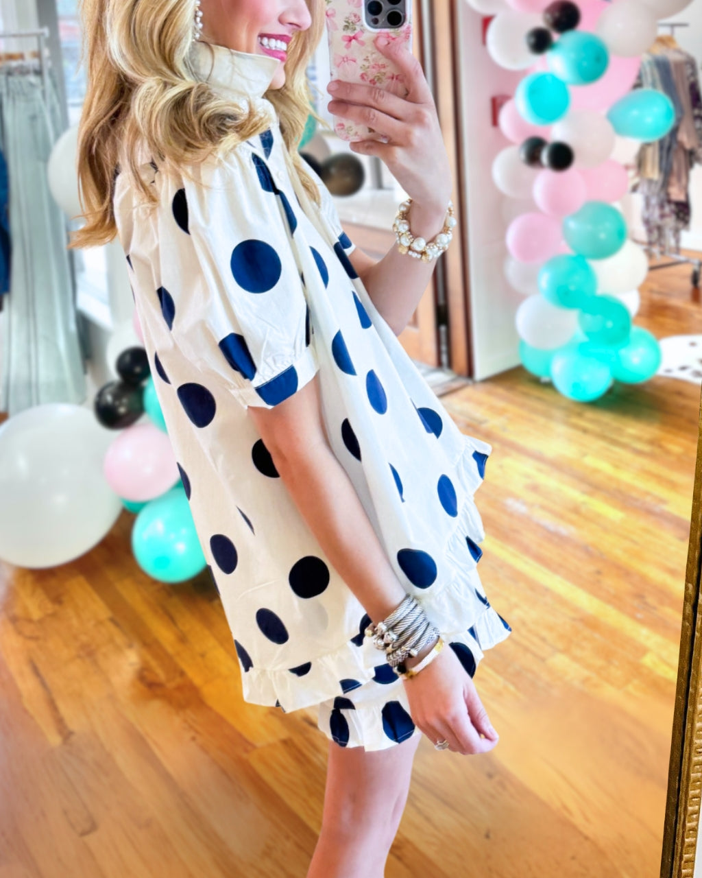 Poplin Polka Dot Shorts Set