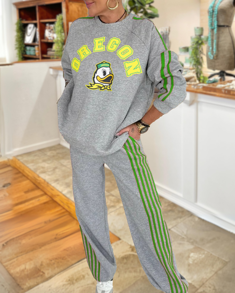 Oregon Ducks Stripe Trim Set