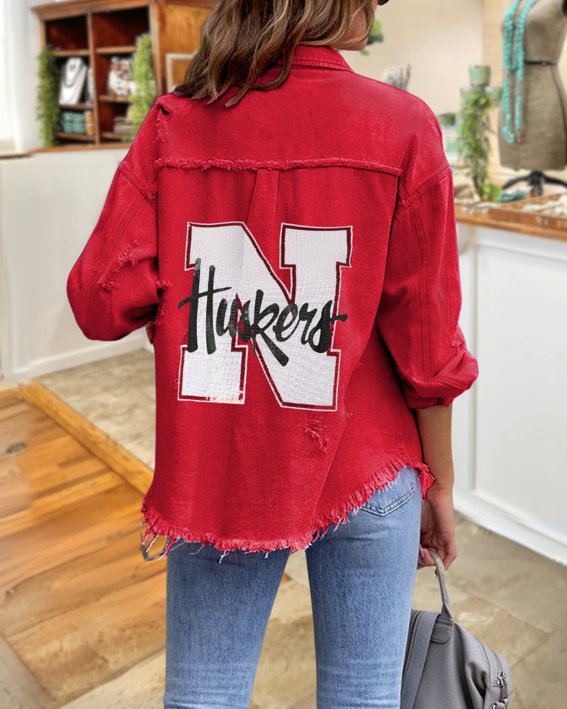 Nebraska Huskers Sequin Jacket