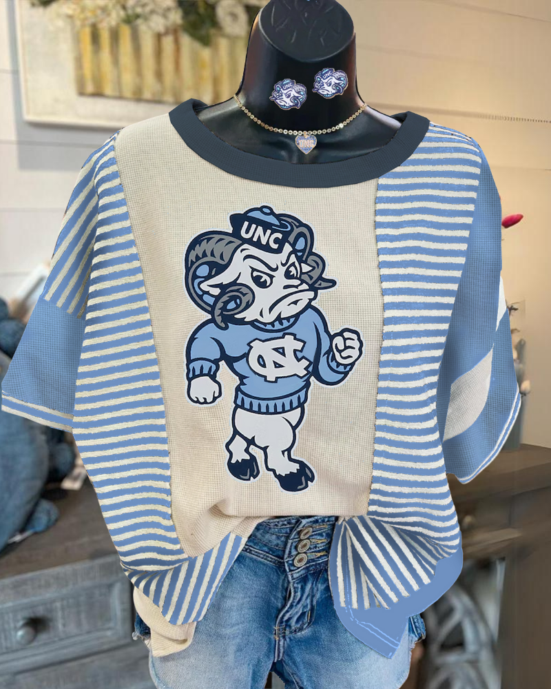 UNC Rameses Striped T-shirt