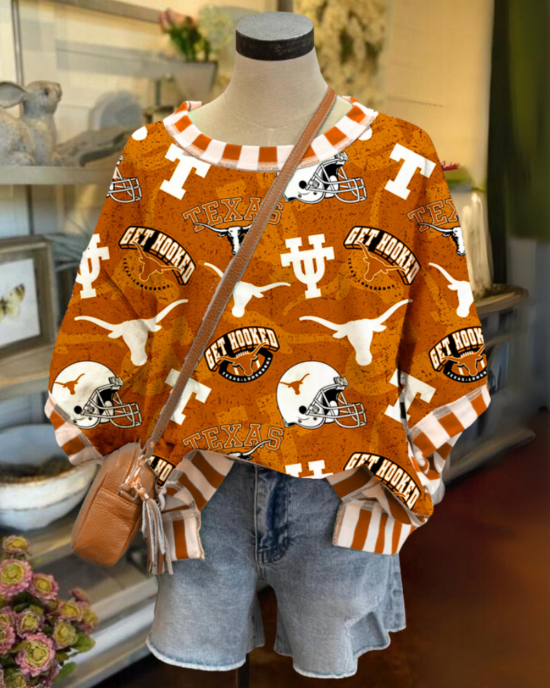 Texas Longhorn Stripe Trim T-shirt