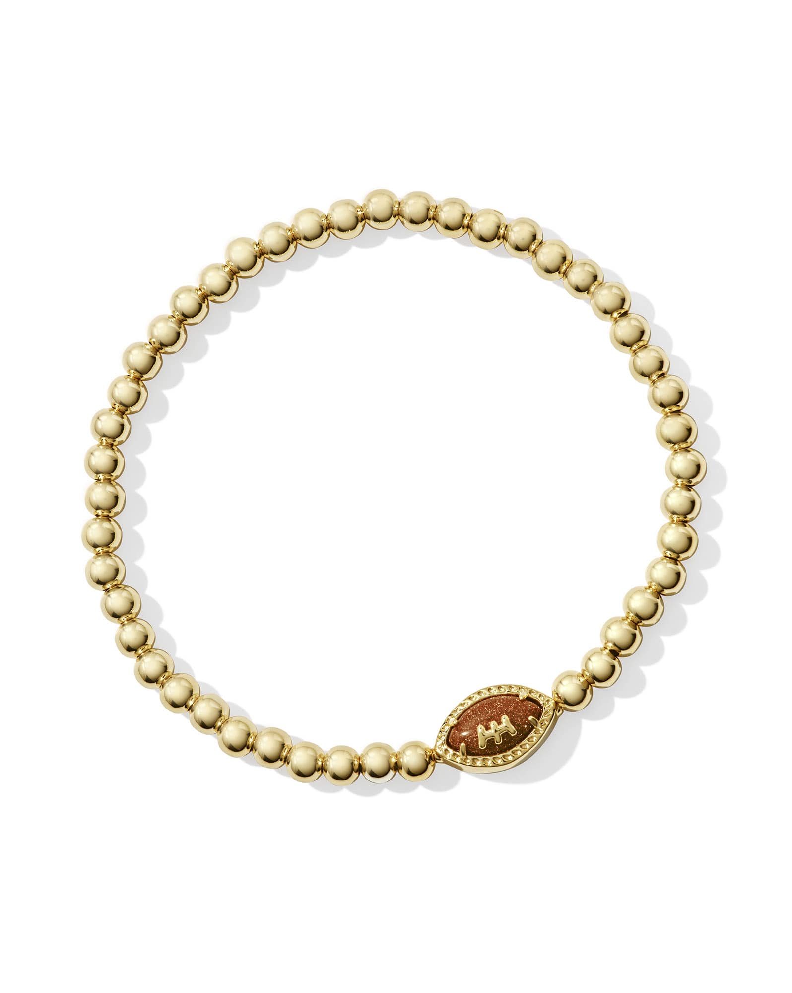 Football Logo Beaded Bracelet
