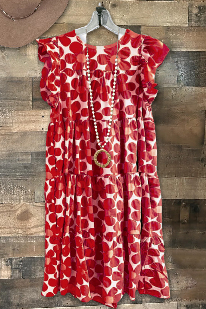 Sunlight Ruffled Midi Dress