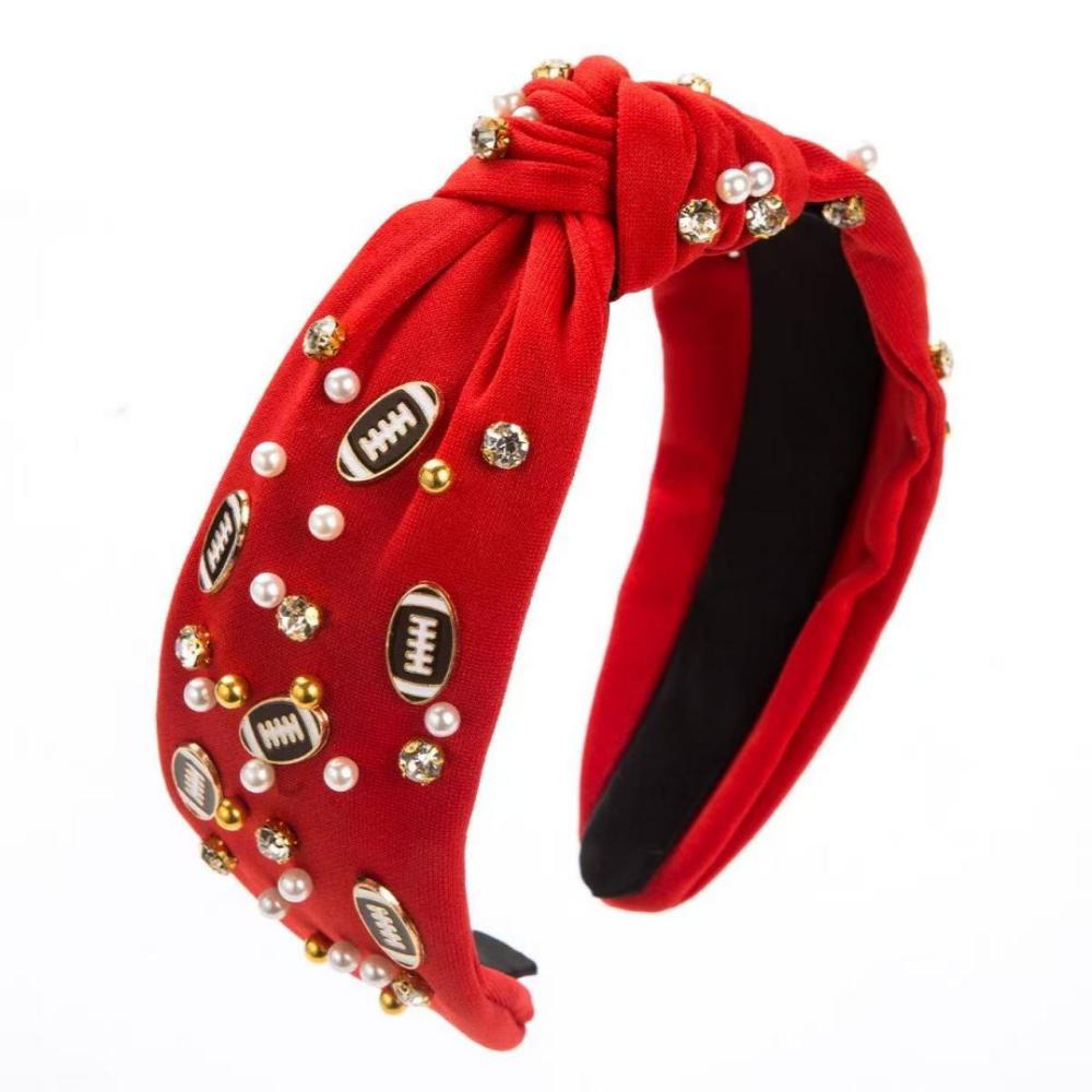 Football Rhinestone Headband