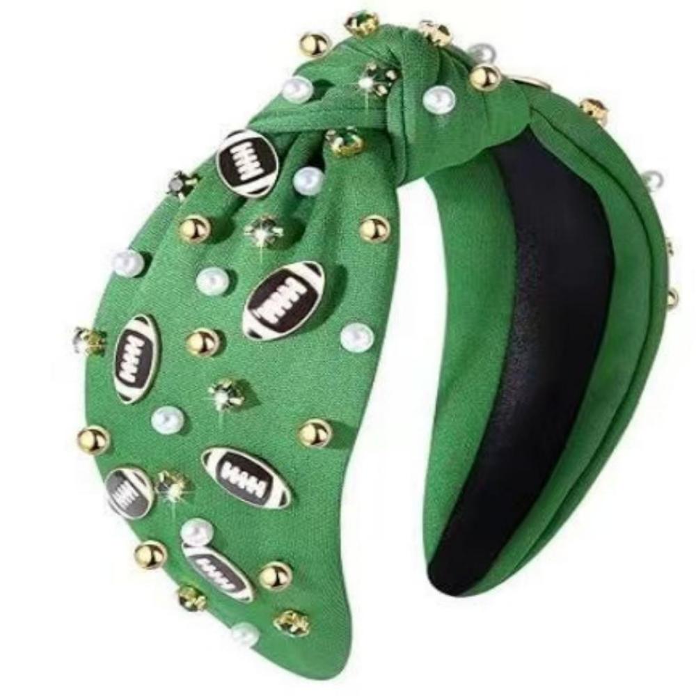 Football Rhinestone Headband
