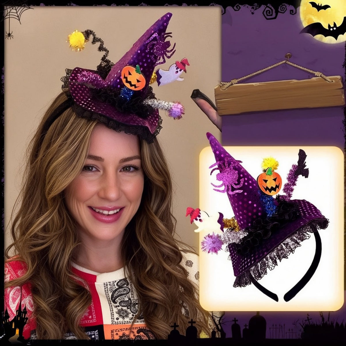 Halloween Pumpkin Hat Headband