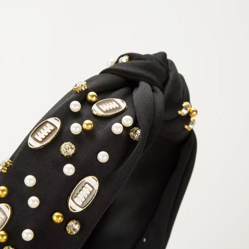 Football Rhinestone Headband