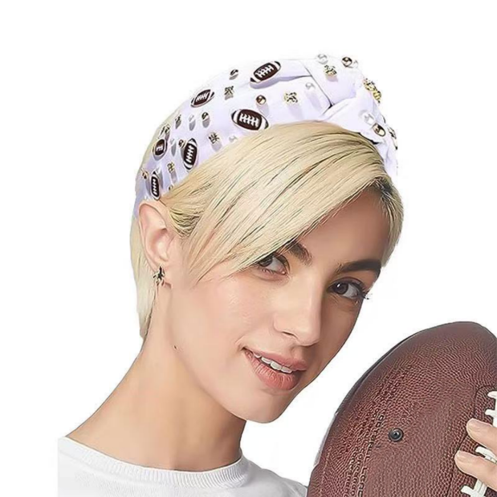 Football Rhinestone Headband