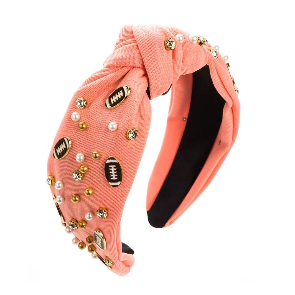 Football Rhinestone Headband