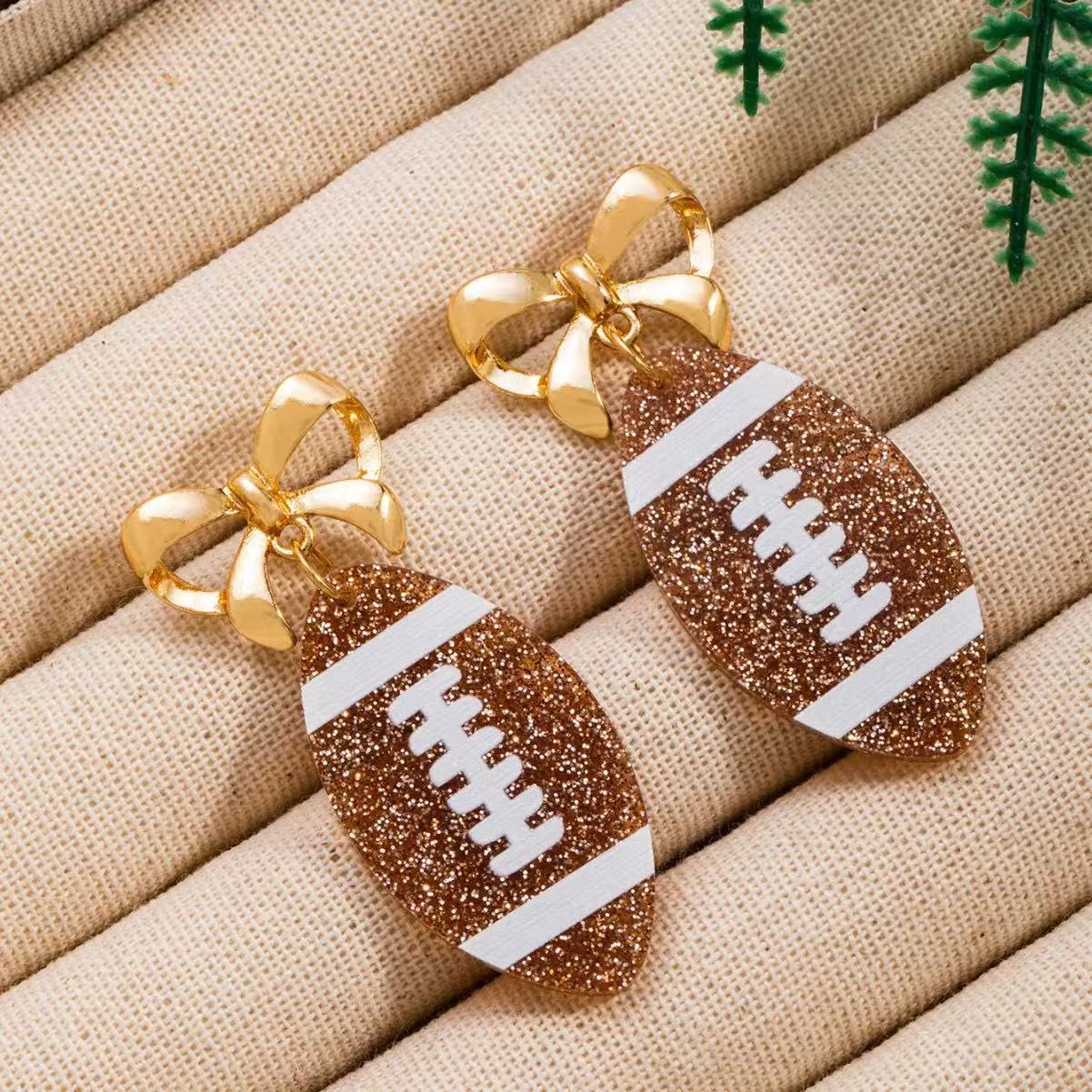 Style For Every Fan Football Earrings